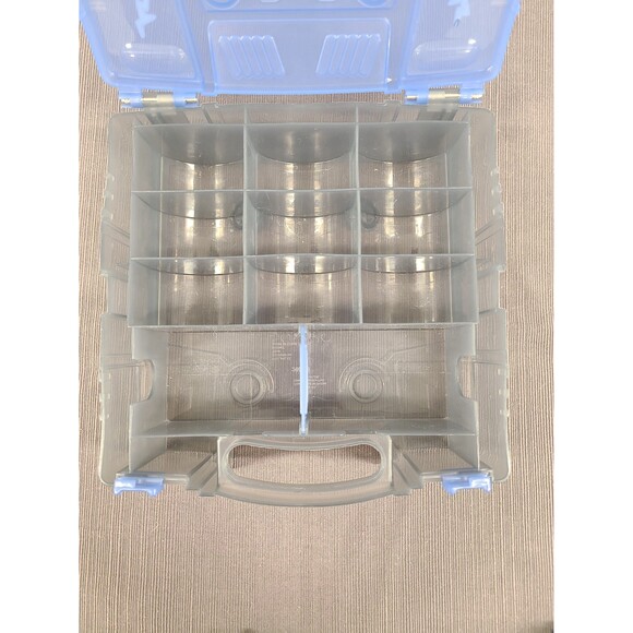 Beyblade Metal Masters Beylocker Carry Case Storage Blue Gray Clear Hasbro 2010 - Picture 4 of 6